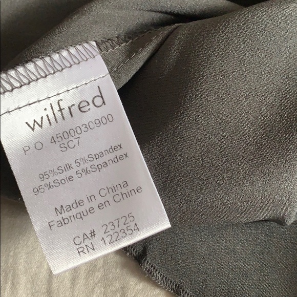 Pre owned Aritzia Wilfred silk Gray tank top XS - Picture 3 of 3